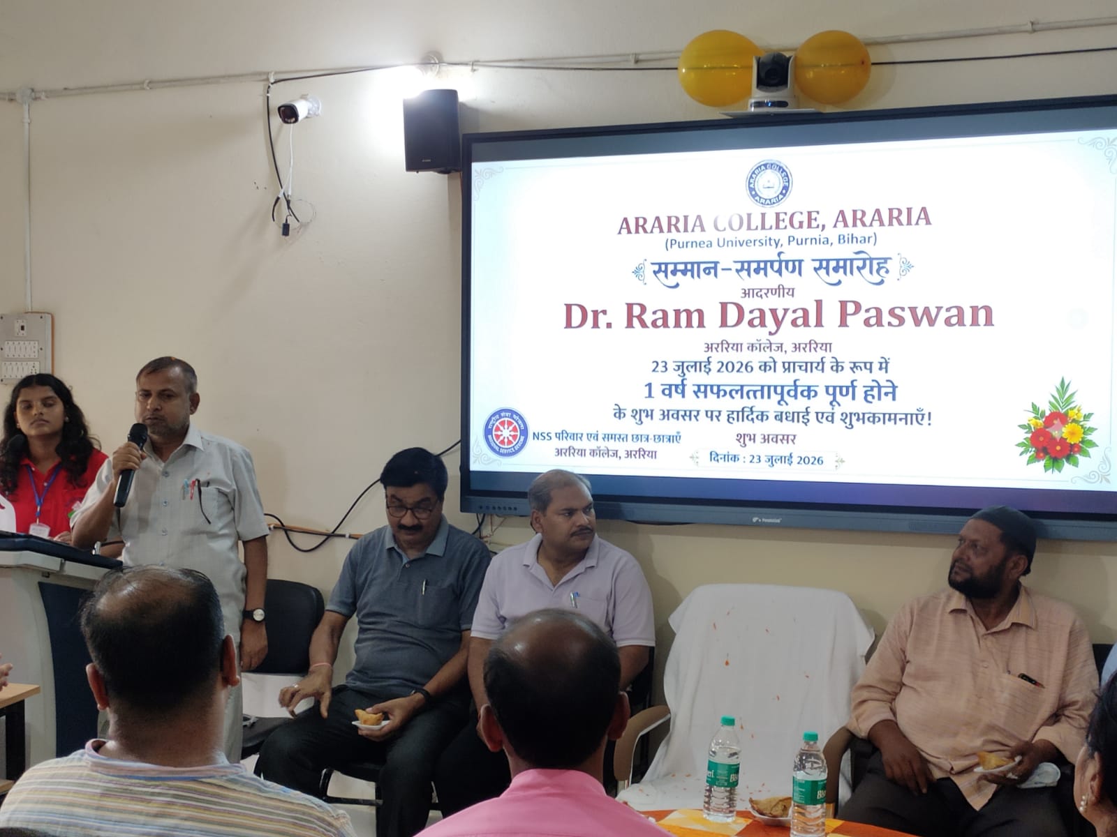 One Year completion of Principal Sir
